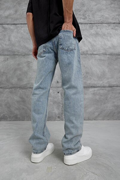NOMARC Blue Mb Baggy Jeans with Grinding
