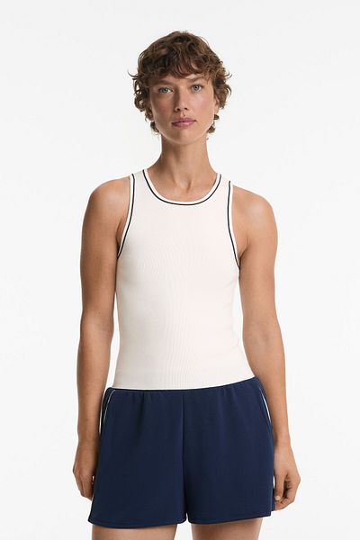 Oysho Contrast knit top
