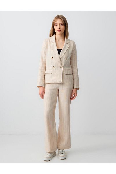 Jimmy Key Stone Long Sleeve Linen Jacket