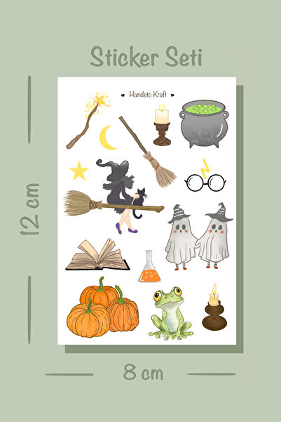 Handeto Kraft Cadılar Bayramı Harry Potter Sticker Seti Çıkartma, Scrapbook, ...