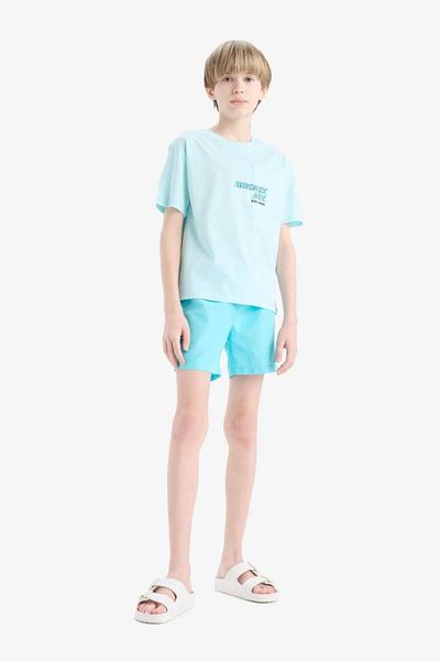 DeFacto New Season Boy's Basic Plain Swim Shorts