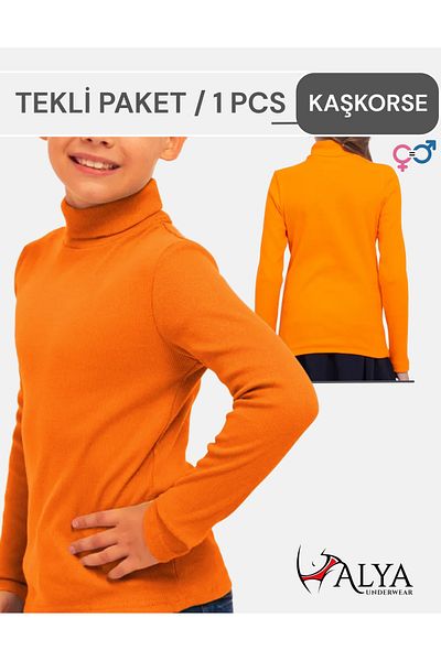 ALYA UNDERWEAR Turtleneck Cotton Twill Children's Camisole Unisex Body