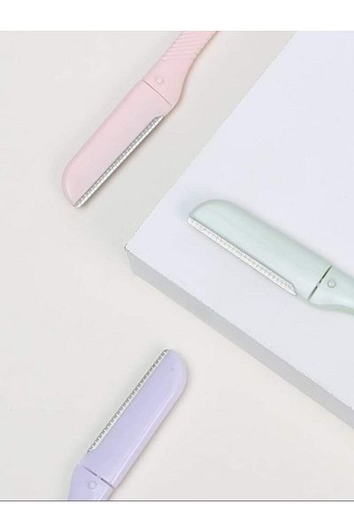 LA PERLA TECH 3pcs Stainless Steel Shavers, Facial Shaver, Facial Hair Remover Eyebrow Shaver