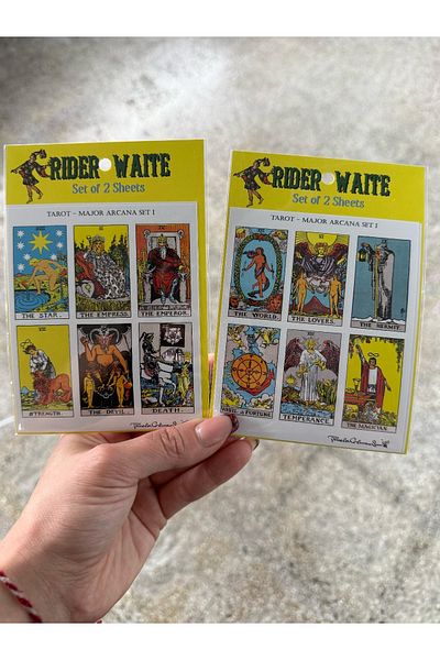 Planet Butik Rider Waite Tarot 2 Page Sticker