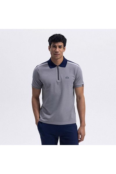 Ellesse Em169-1-Gr Polo Collar Men's T-Shirt - Gray