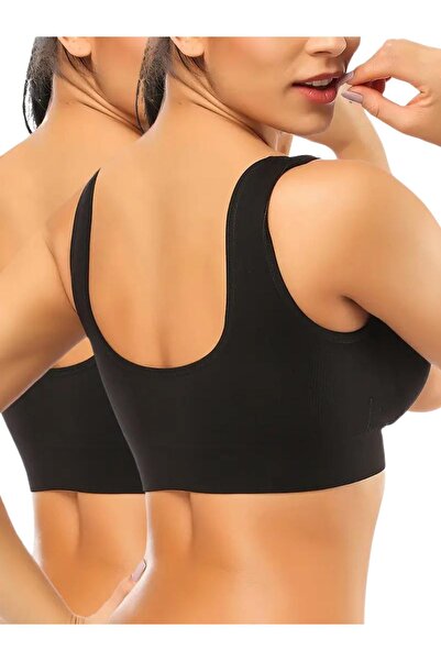 EMBA KORSE Chest Gathering Thick Straps Without Pad Bra Corset Sports Bra Bustier Half Tank Top