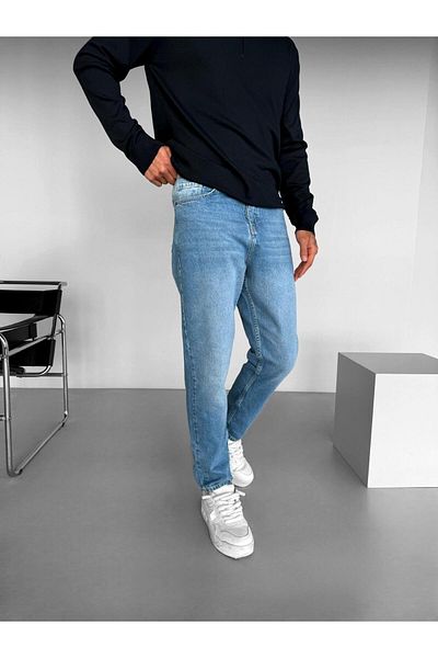 ablukaonline Ανδρικό τζιν παντελόνι Blue Boyfriend Fit