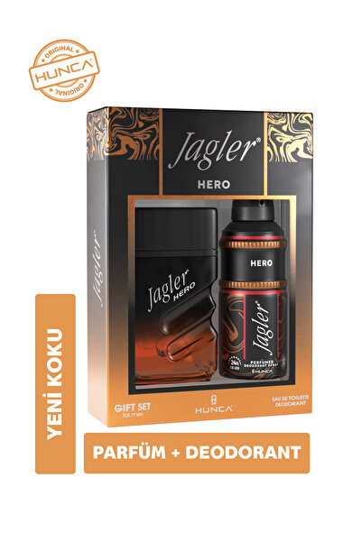 Jagler Hero Erkek Parfüm Seti ( Parfüm Edt 90 ml Deodorant 150 ml )