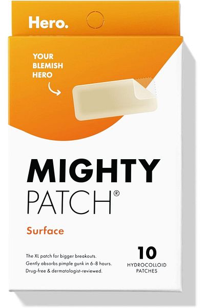 Mighty Patch Surface - Hydrocolloid Large Acne Pimple Patch Spot Treatment (10 count)