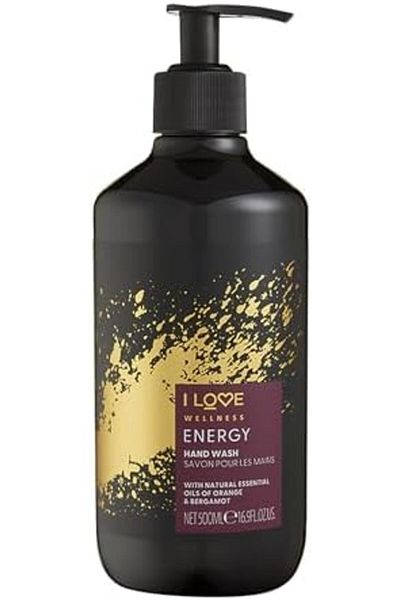 I Love Wellness Energy Hand Wash - Hydrating Hand Soap with Essential Oils - Naturally Fragranced wi