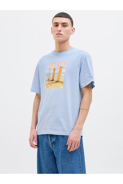 Jack & Jones Ανδρικό μπλουζάκι Jack Jones Jjporto Tee Ss Crew Neck 12269429 -07