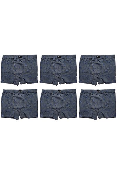 İki Yıldız Ανδρικό Lycra Curling Waist Boxer 6 Pack 3521