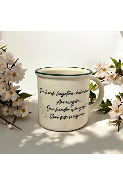 Butik Rue Design Anneler Günü Temalı Kişiselleştirilebilir Özel Tasarım Seram...