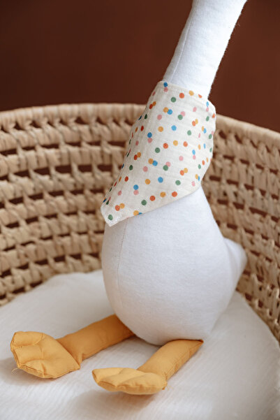 Tuğba Kuğu Duck Sleeping Companion with Scarf - Cand Dots