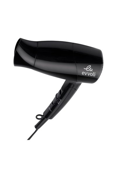 evvoli Hair Dryer, 1500W, DC Motor, 4 Position Slide Switch, Foldable Handle, EVHC-HD1500B