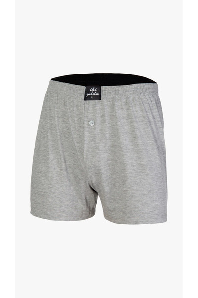 İki Yıldız Чоловічі чорні боксери з 100% бавовняної тканини