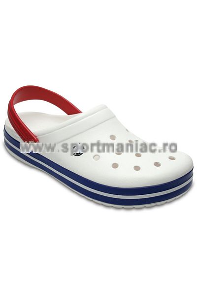 Crocs Crocs Crocband Clogs 48-49 EU - M13 US White - White/Blue Jean