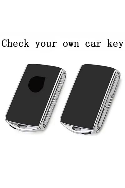 YıldızTuning Volvo V90 Black-Silver Key Case Cover 2021-2025
