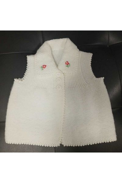 Vinezza Home Collection Vi̇nezza Home Collection Hand Knitted Baby Vest