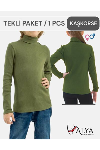 ALYA UNDERWEAR Turtleneck Cotton Twill Children's Camisole Unisex Body