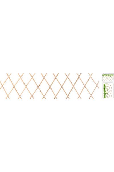 Homelux Gard decorativ pliabil pentru grădină și terasă, 45x180 cm, bambus natural