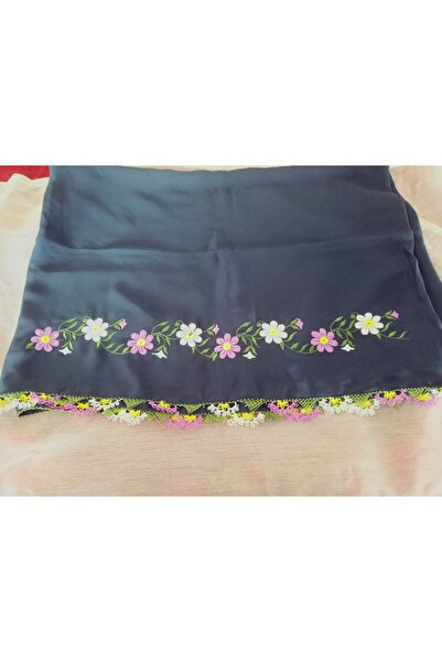 hoaryage Ручна робота, вишивка, голковою вишивкою, молитовний покрив, весільний покрив, креп-тканина, 145x75 см.