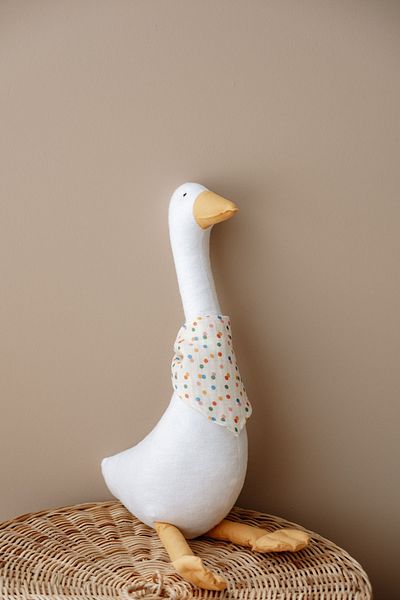 Tuğba Kuğu Duck Sleeping Companion with Scarf - Cand Dots