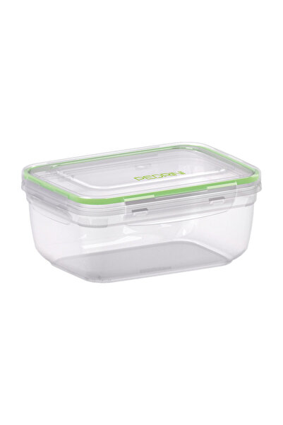 Pedrini صندوق بلاستيكي كبير، سعة 1400 مل مع غطاء، شكل مستطيل