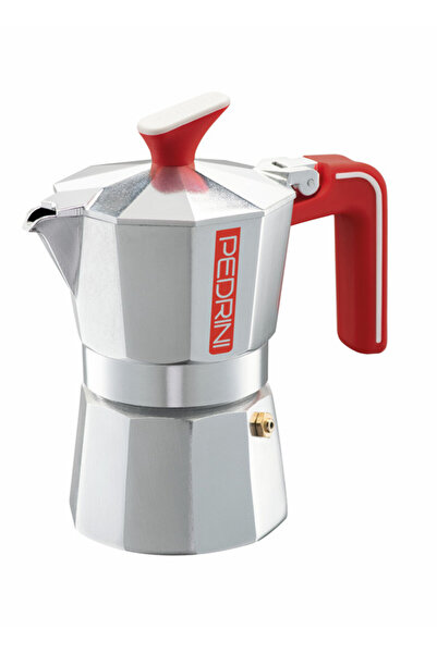 Pedrini ماكينة صنع القهوة 2 كوب مصقولة، موكا صديقة للبيئة