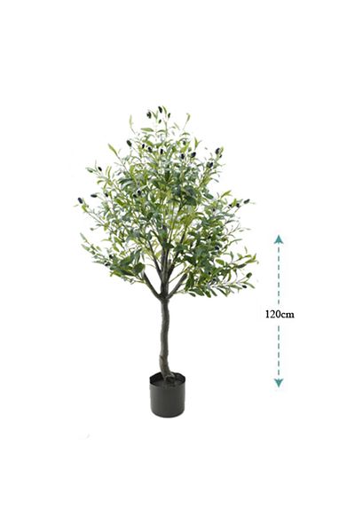 DRAMA HOME 120cm tall artificial olive tree, a touch of nature for your home or office decor