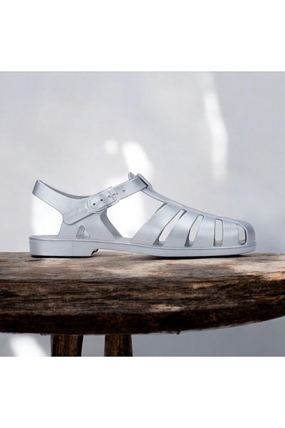 IGOR S10258 Biarritz  Silver Color Women's Sandals, Soft, Non-Slip Sole Sandals