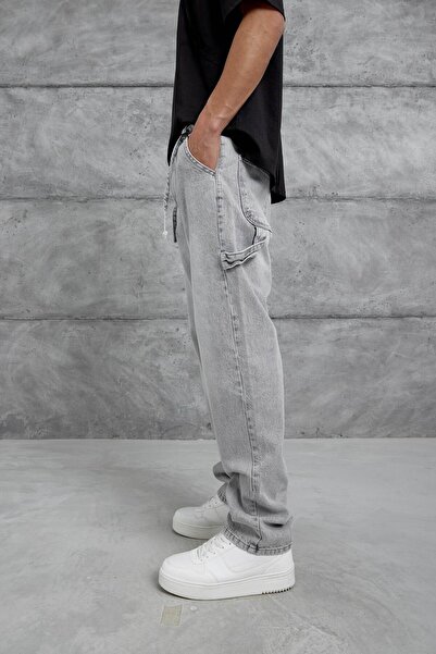 NOMARC Сірий Mb Детальний баггі джинси