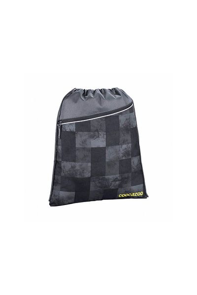 Coocazoo Sportbeutel 10 litrový Marmor Check Schwarz, Grau