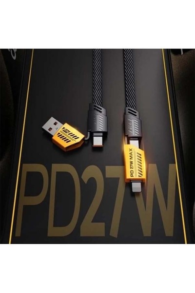 AVRASYA NewPower Şarj Kablosu, Flat Wıre Cable, Dayanıklı Şarj Kablosu, Type C-Usb-Lightning Şarj Kablosu