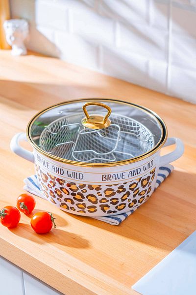 ACAR Qualita Nova Enamel Frying Pot - 22 cm