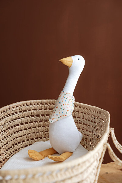 Tuğba Kuğu Duck Sleeping Companion with Scarf - Cand Dots
