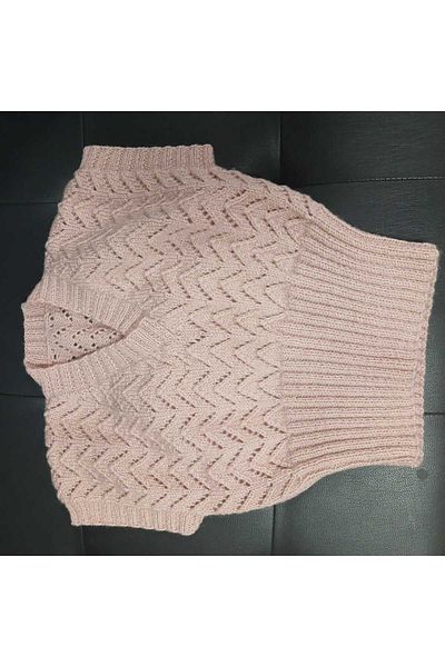Vinezza Home Collection Vi̇nezza Home Collection Hand Knitted Baby Vest