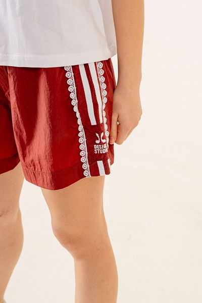 HAUSEkids 9-15 Years Design Berceste Girl's Shorts Suit-Burgundy