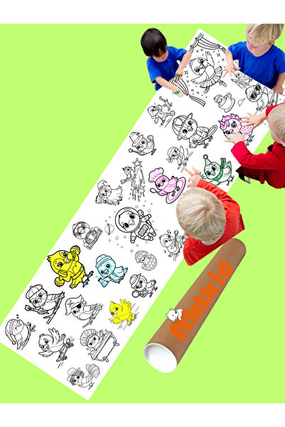 matkid Dev Boyama Aktivitesi Çılgın Kuşların Yaşamı . Cute Crazy Bird Giant C...