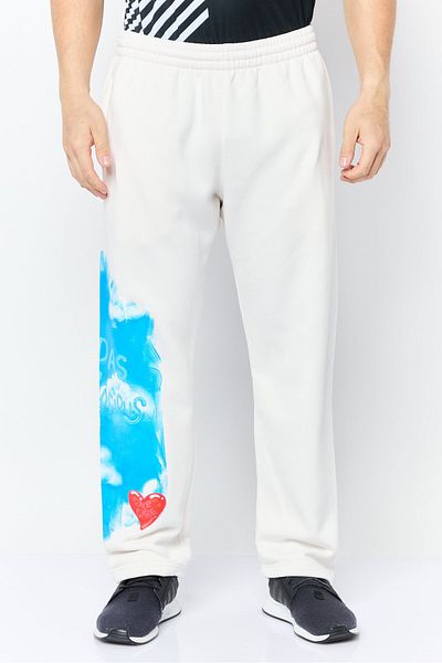adidas Men Sportswear Fit Outdoor Sweatpants, White