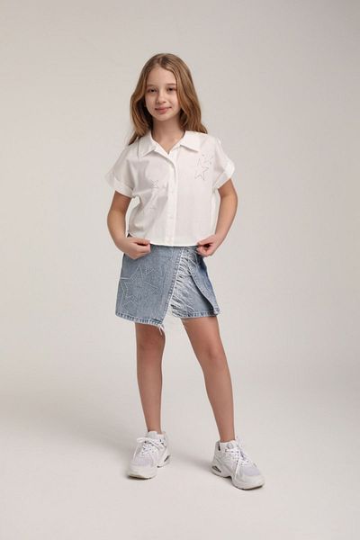 HAUSEkids 5-14 Years Beststar Female Child Shorts Skirt Suit-Ecru