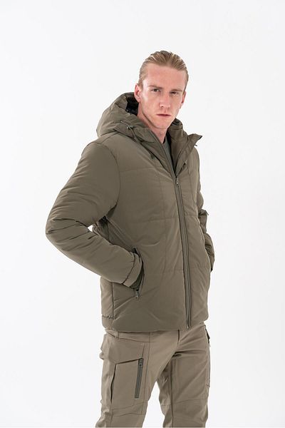 Combat Tactical Novo Outdoor Puffer Jacket με κουκούλα - 319