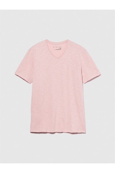 Sisley Ανδρικό μπλουζάκι με λαιμόκοψη 100% βαμβακερό V λαιμόκοψη - 324P3WF0S4001