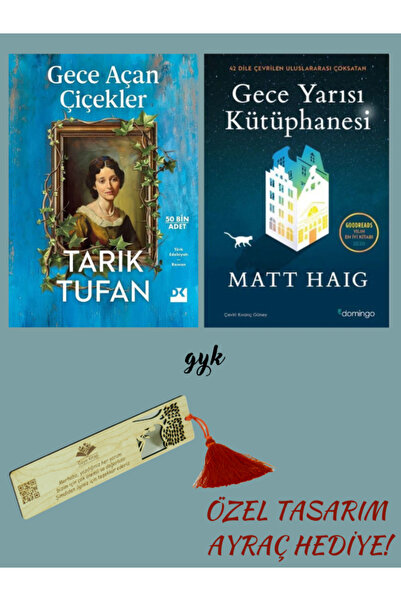 Domingo Yayınevi Gece Açan Çiçekler ve Gece Yarısı Kütüphanesi 2'li SET (AYRA...