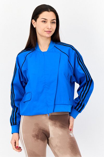 adidas Women Sportswear Fit Long Sleeves Training Jacket, Blue