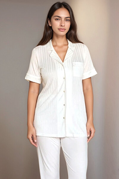 Soweto Women's Short Sleeve 100% Viscose Shirt Pajama Set