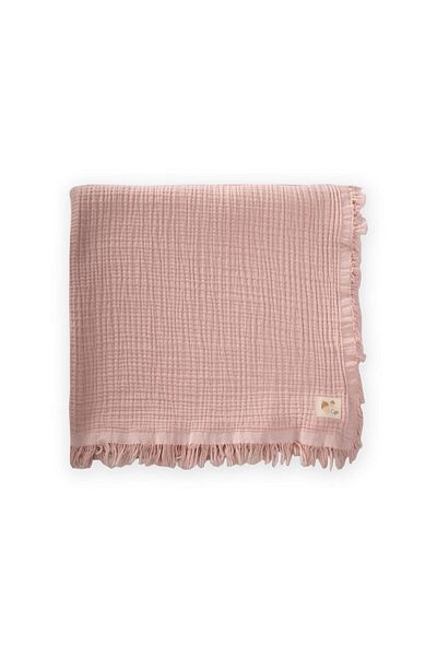 Cigit 80X120 cm Powder Pink Four Layers Tassel Blanket
