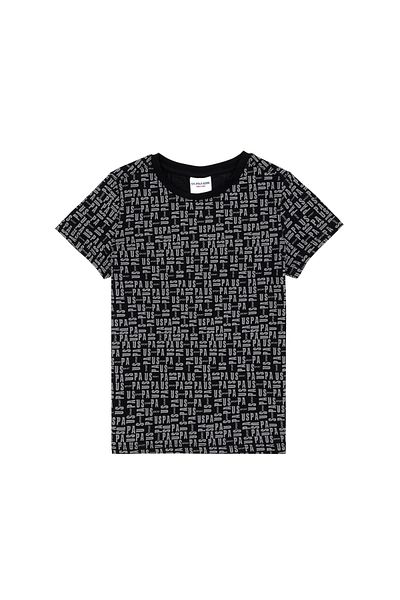 U.S. Polo Assn. Boy's Black Crew Neck T-Shirt 50307144-Vr046
