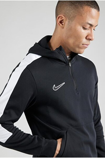 Nike Therma Fit Çeyrek Fermuar Siyah Erkek Sweatshirt