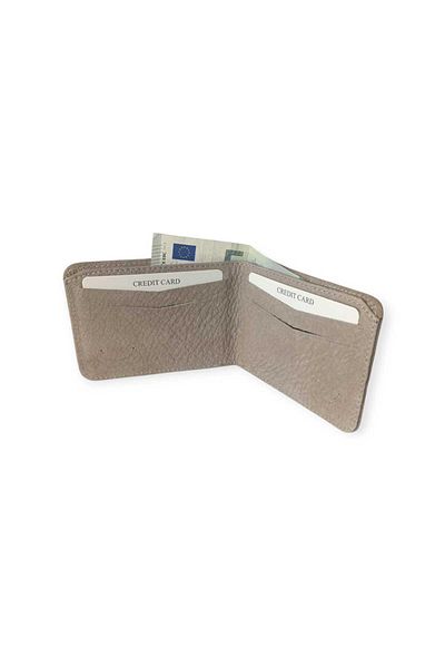 oktay kundura Genuine Leather Nubuck Card Holder Wallet Unisex